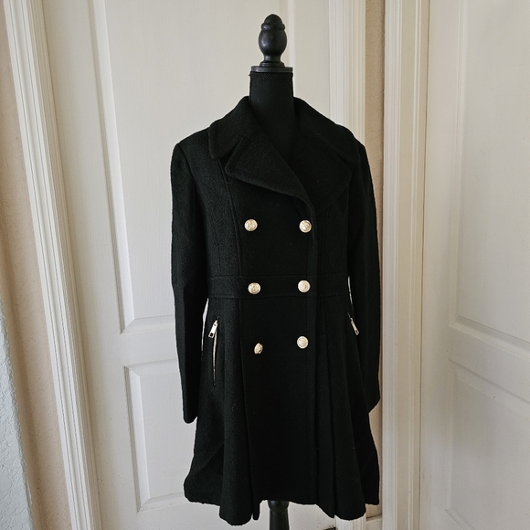 Double Breasted Skirted Peacoat Jacket/Coat - Picture 11 of 16